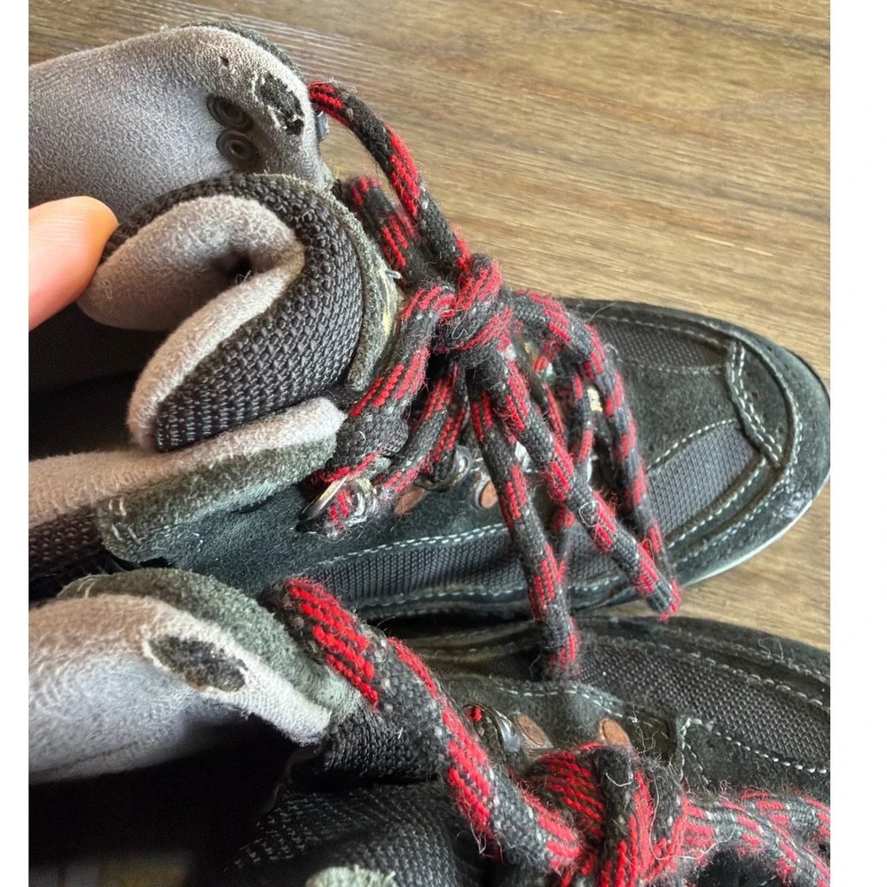 LL Bean Mens Tek 2.5 Primaloft Insulated Hiking Boots Black Red Size 7.5‎ M